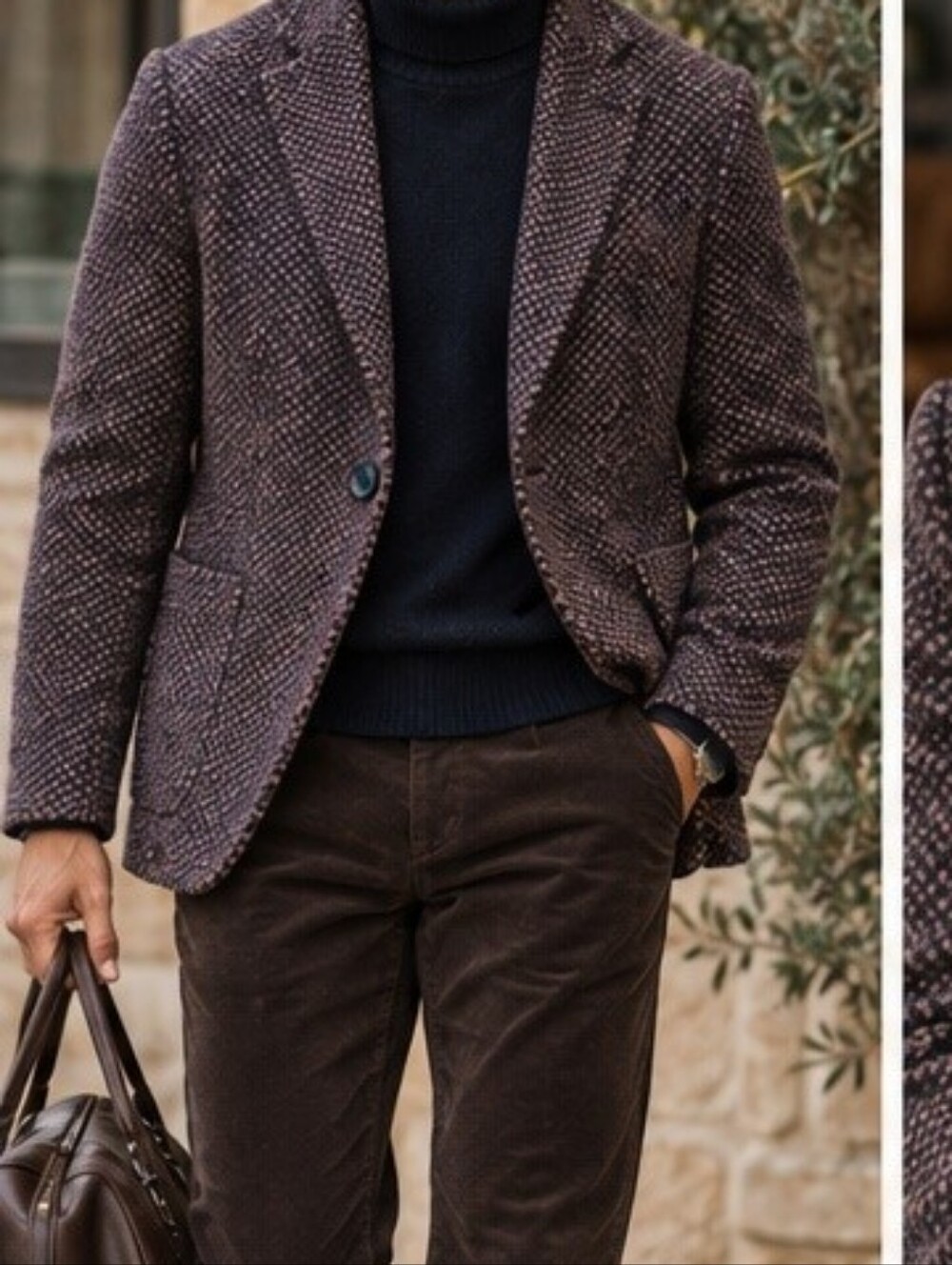 VTG Obey Wool Heritage Textured Old Money Blazer / Coat